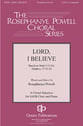 Lord, I Believe SATB choral sheet music cover